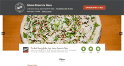 Desktop Screenshot of mamarosariaspizza.com
